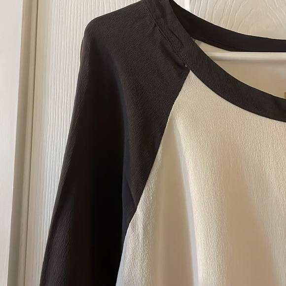 Chaser SILK basics baseball tee white and vintage black raglan - Picture 2 of 7